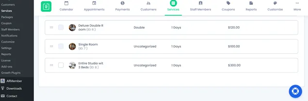 Services Page