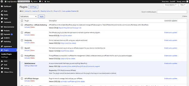 wordpress affiliate plugins
