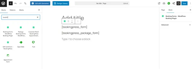 BookingPress Shortcodes