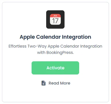Apple Calendar Integration