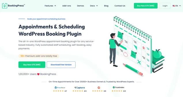 BookingPress WordPress Booking Plugin