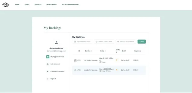 My Booking