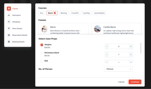 Upsell Training Sessions with Add-ons
