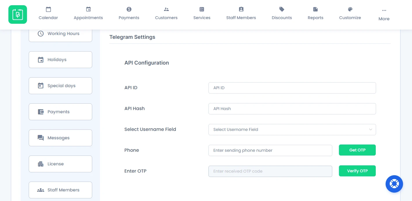 Set Up Telegram Notifications in BookingPress