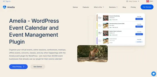 Amelia WordPress Event Calendar