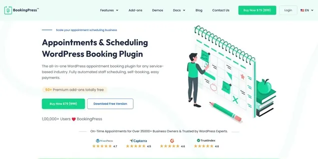 BookingPress WordPress Booking Plugin