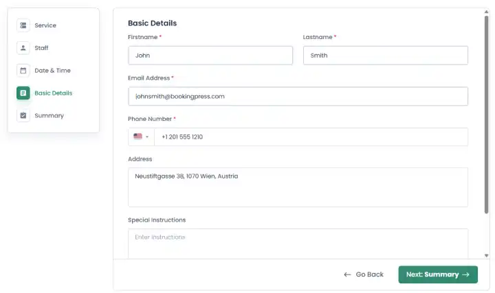 house cleaning booking forms