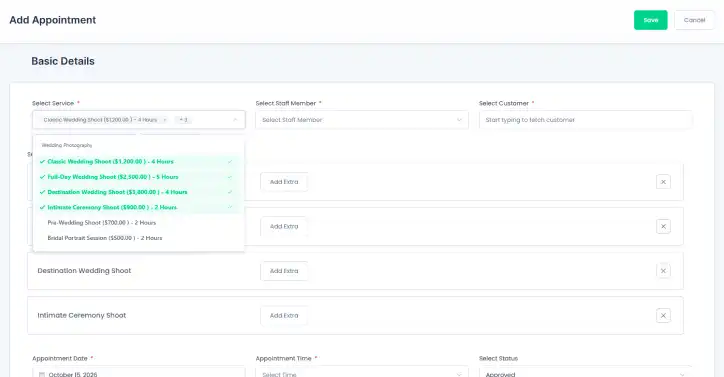 Add Appointments Manually