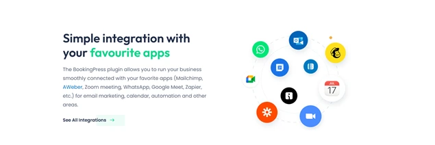 bookingpress integrations