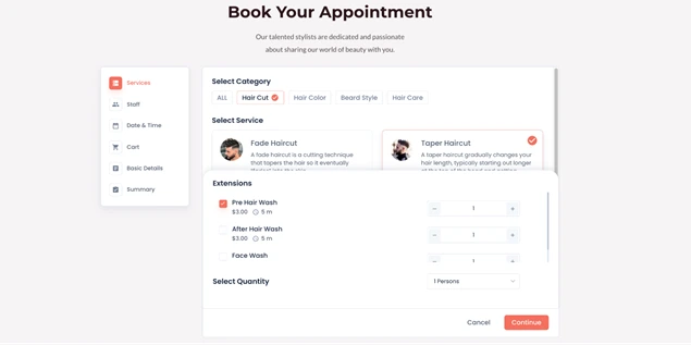 bookingpress service extra addon