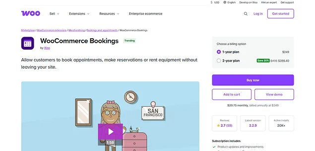 woocommerce bookings