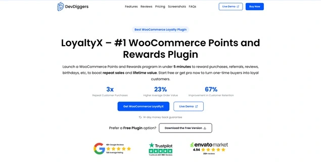 loyaltyx woocommerce reward plugin