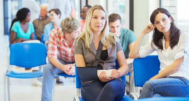 patient waiting for doctor