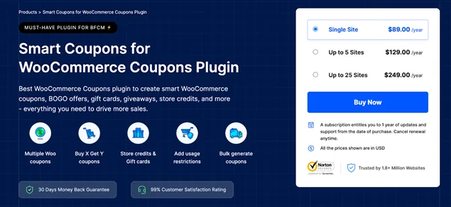 smart coupons for woocommerce coupons