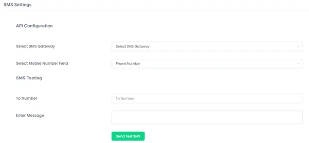 sms notification setting