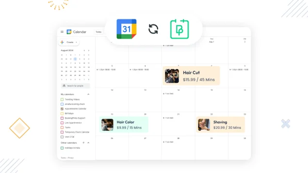 real time calendar sync
