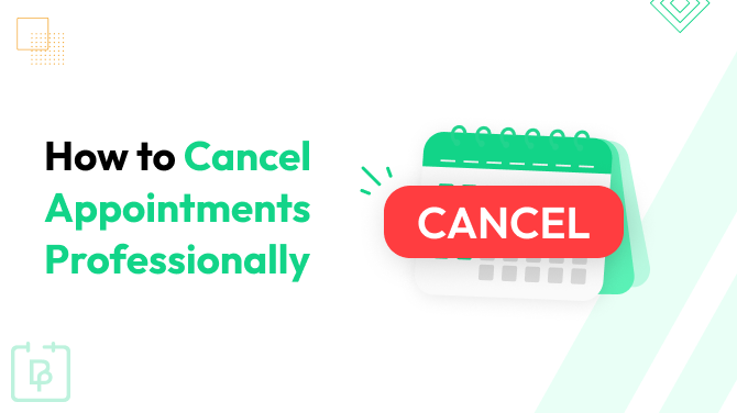 how to cancel appointments