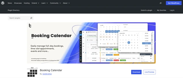 wp booking calendar