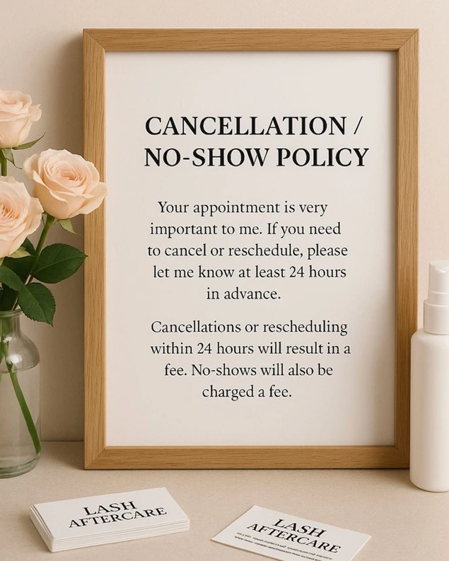 cancellation policy board