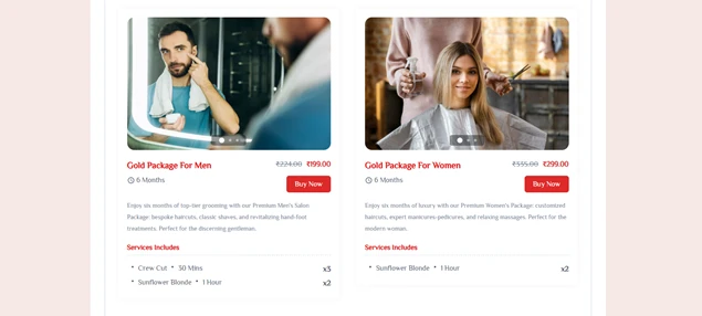 multi service booking