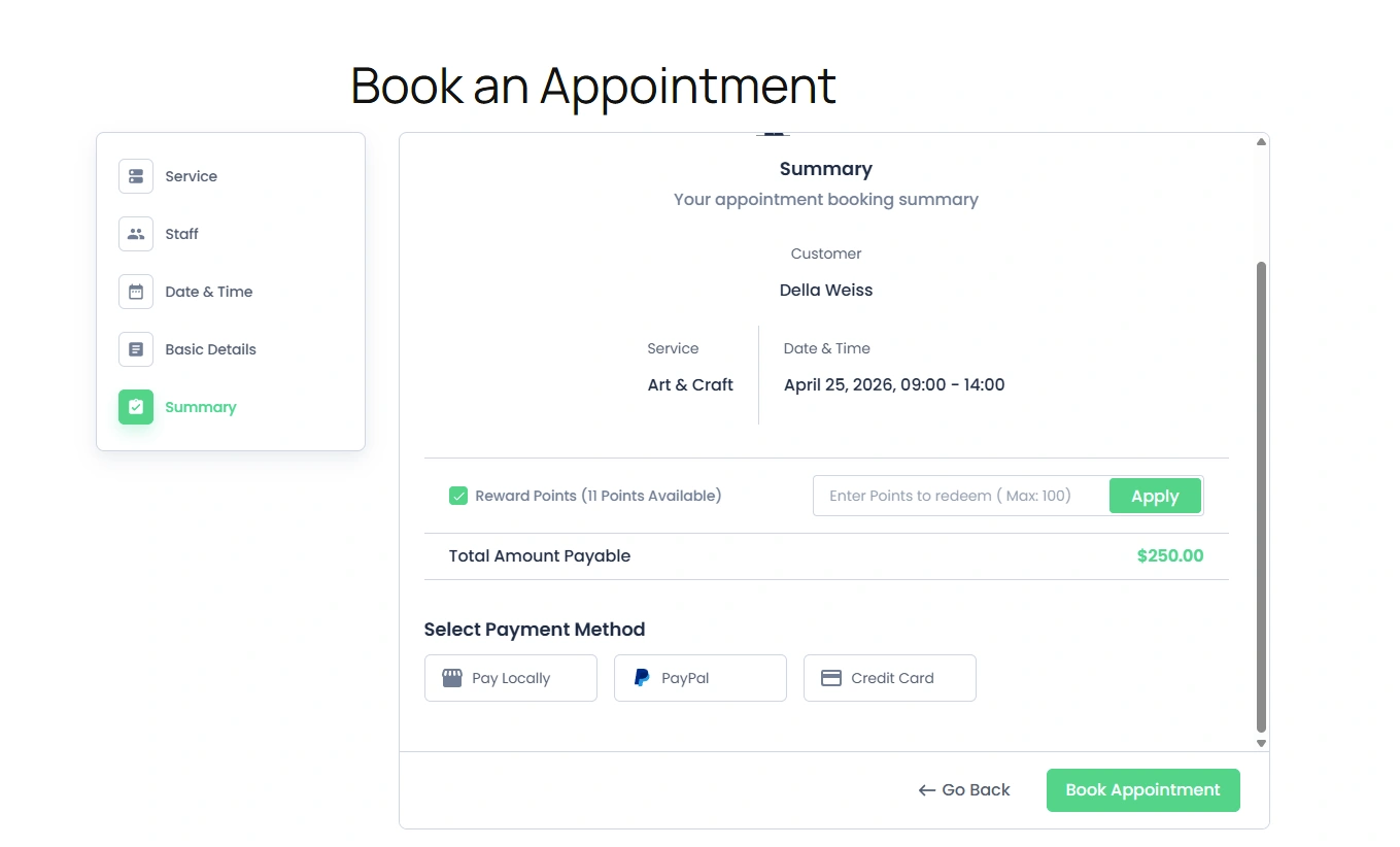 BookingPress Summary