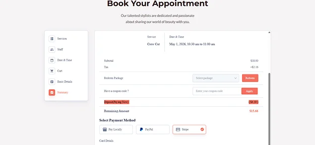 book your appointment