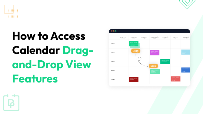 drag and drop calendar