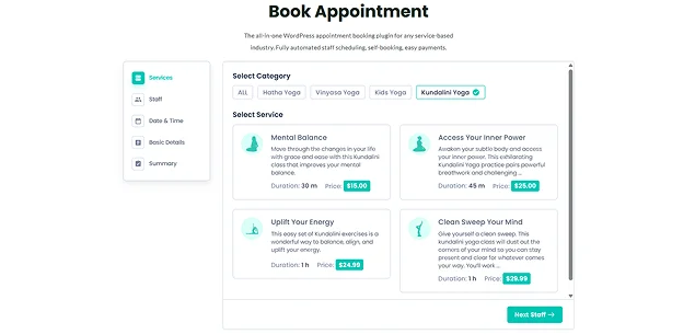 handle solo appointment in BookingPress