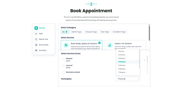 manage group booking in BookingPress