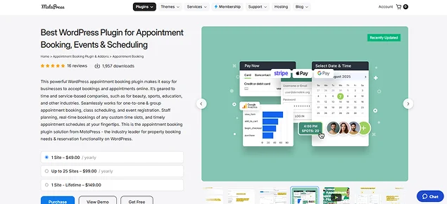 motopress appointment booking