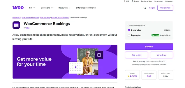 woocommerce bookings