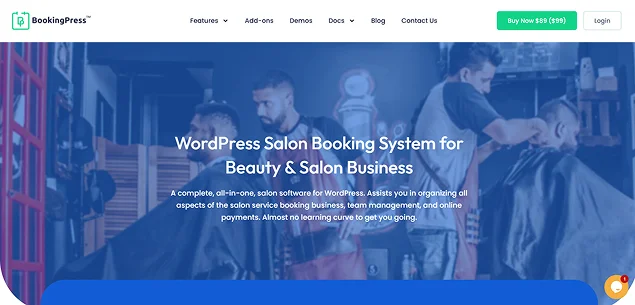 wordpress salon booking system bookingpress