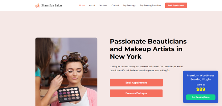 create a dedicated booking page