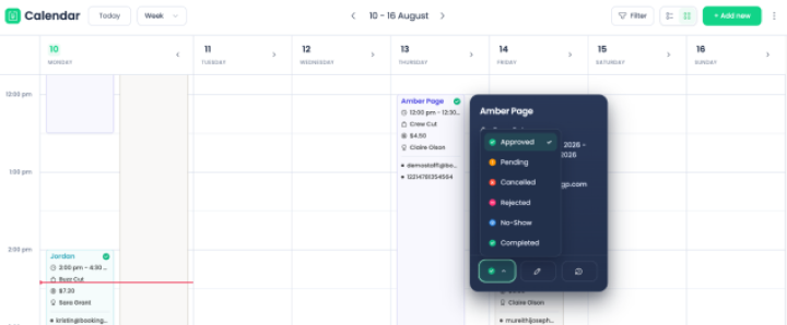 find important appointments using filter