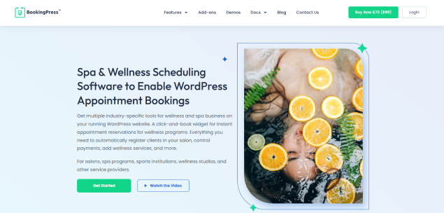 wellness spa booking plugin bookingpress