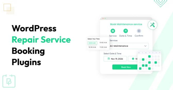 5 Best WordPress Repair Service Booking Plugins In 2026