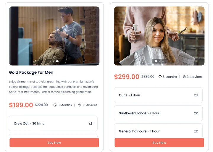 booking service in bundle