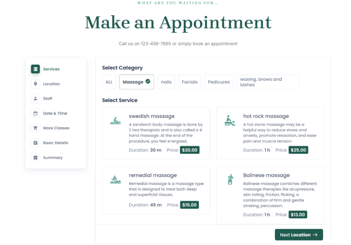 bookingpress booking form