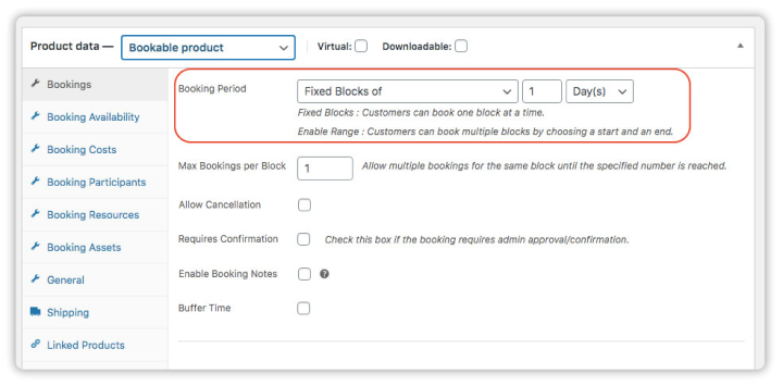 select booking period in pluginhive bookings
