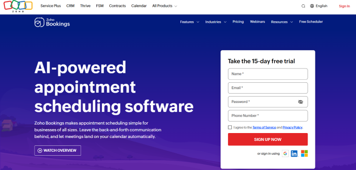 zoho bookings
