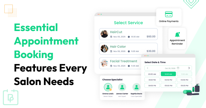salon appointment booking features