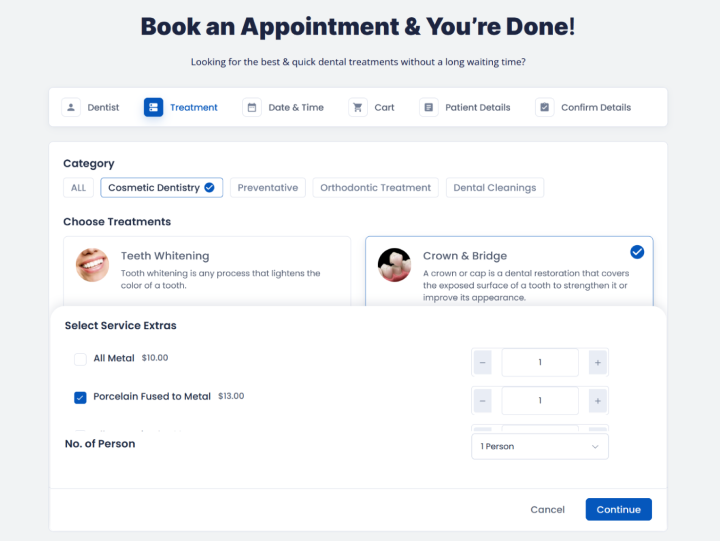 extra services in treatment